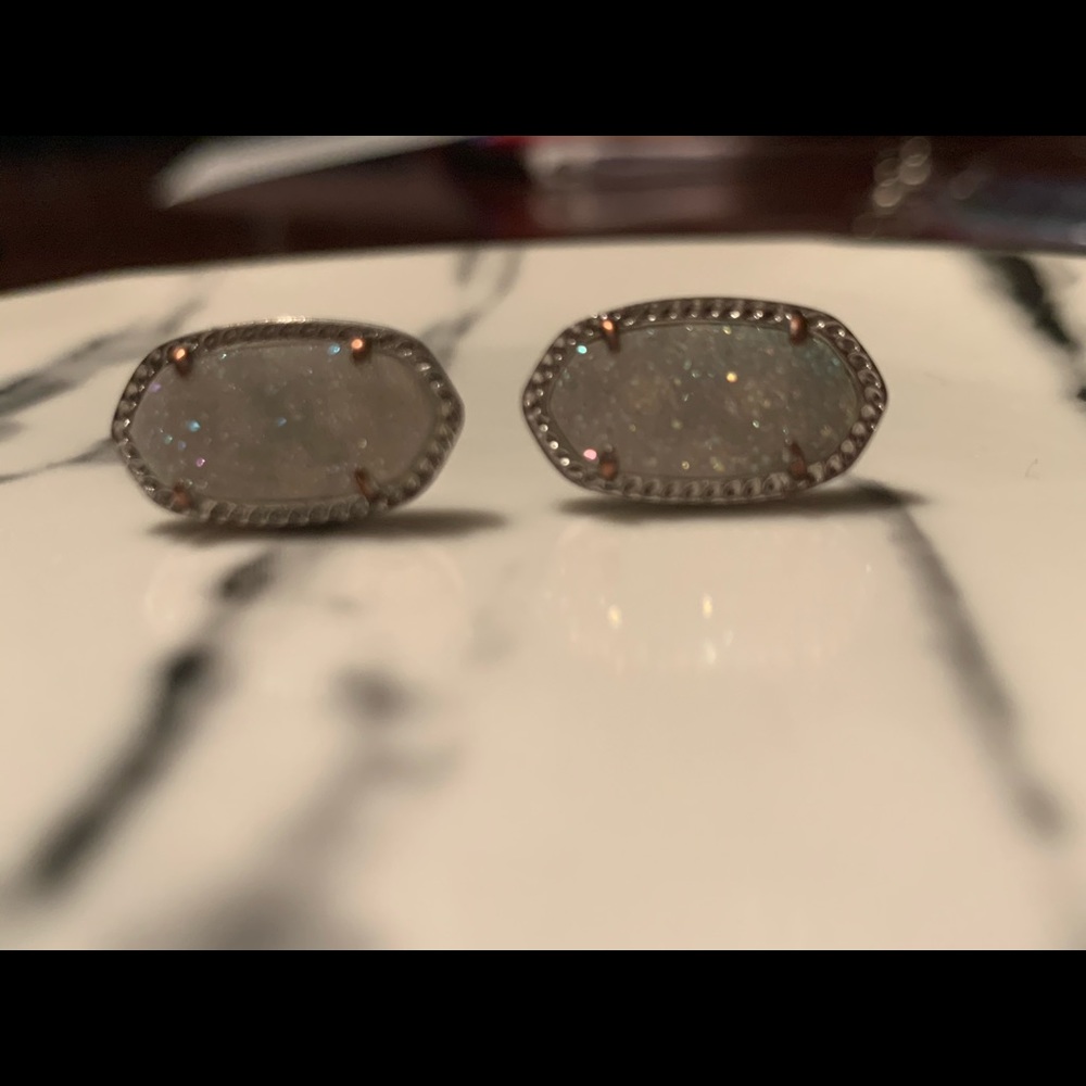 Kendra Scott White Druzy Earrings